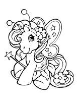 coloriage petit poney fee